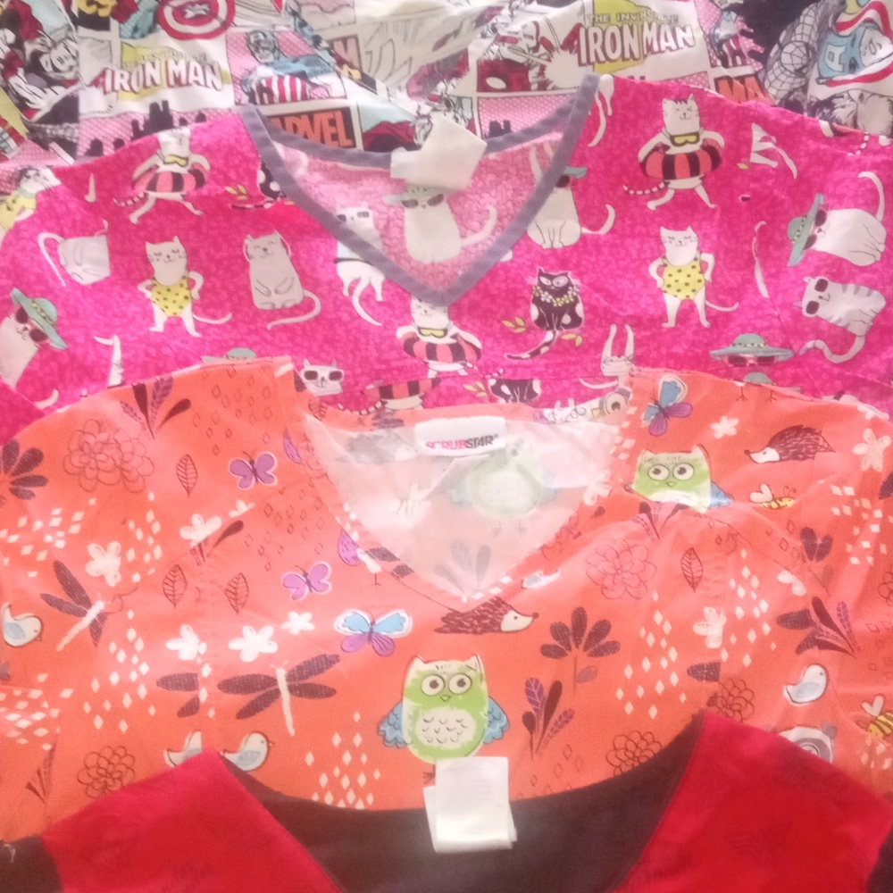 Scrub  Tops And Bottoms